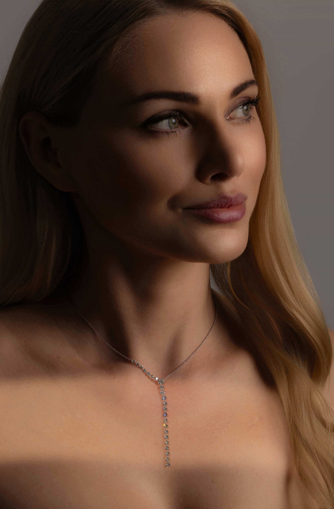 Diamond Y Necklace