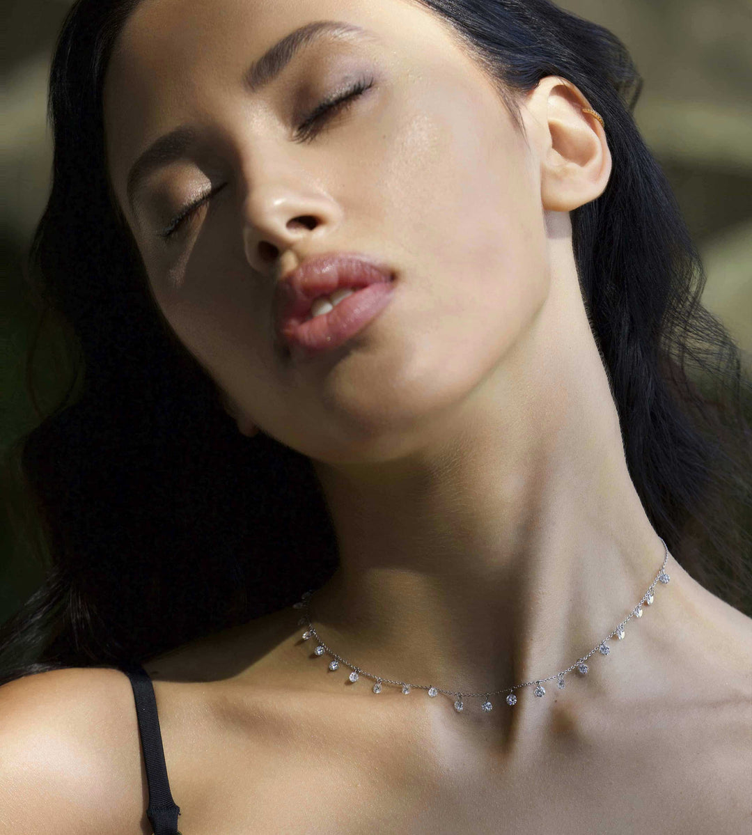 Medium Diamond Dangle Necklace